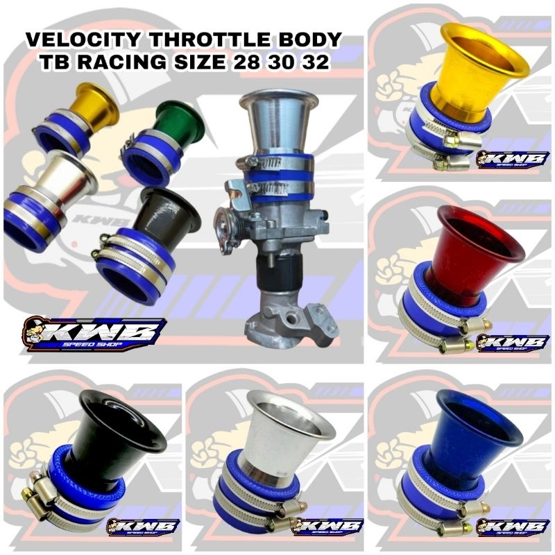 Jual Velocity throttle body TB racing 28/30/32/34/36 beat vario 125 150 ...
