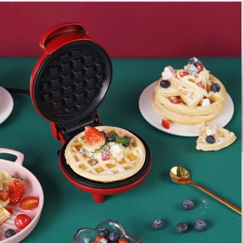Waffle Mini Elektrik Anti Lengket Praktis 350W