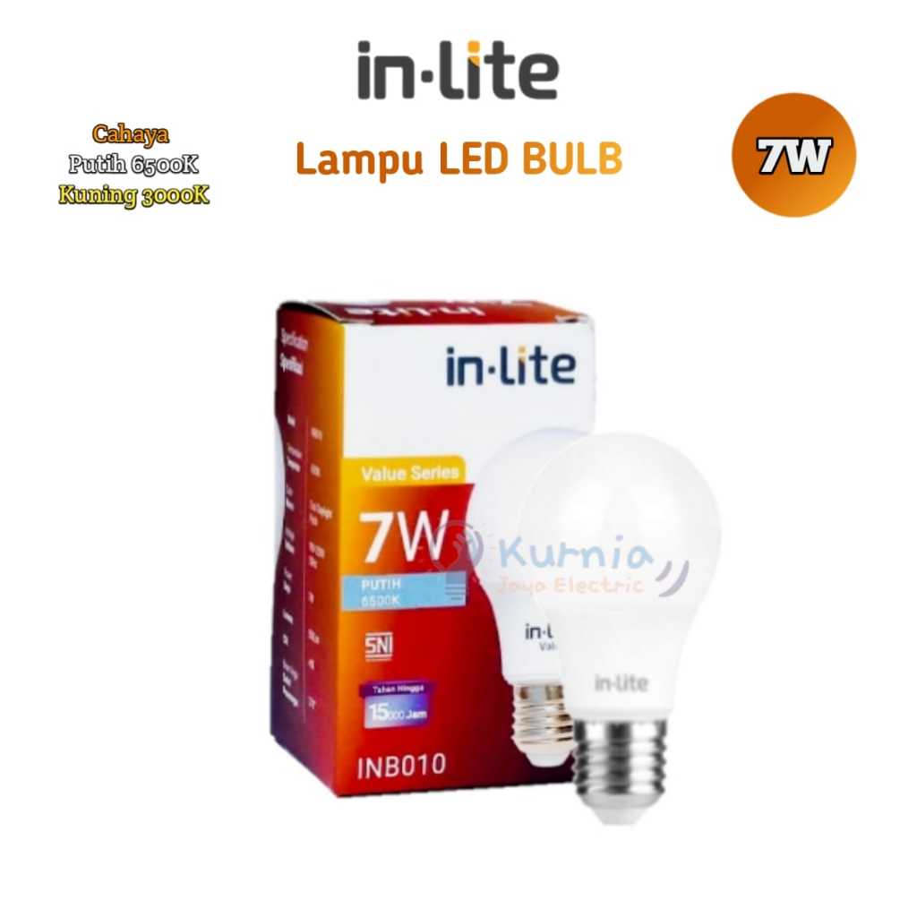 Jual Lampu Led Bulb In Lite Inb010 7w Kuning Warm White In Lite E27 220v Shopee Indonesia 5410