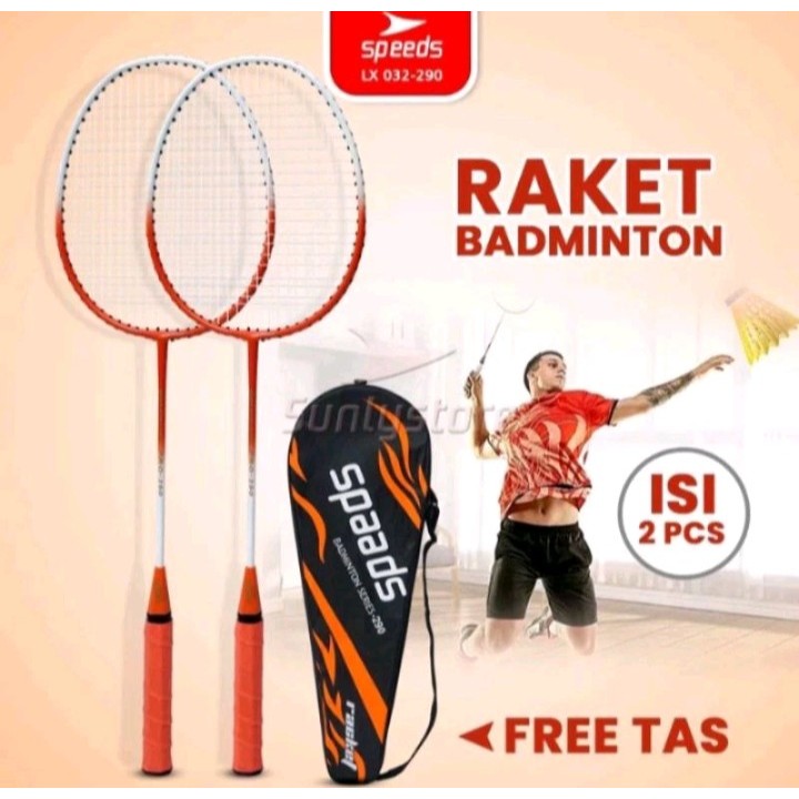 Jual Racket Badminton Murah Isi 2pcs Raket Bulu Tangkis Murah Alat ...