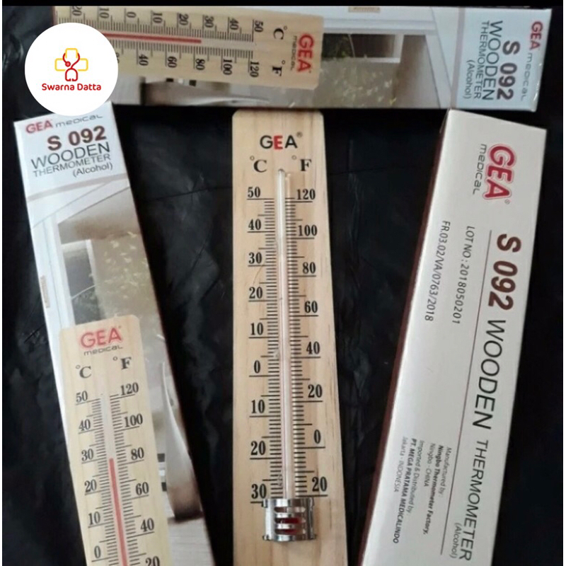 Jual Termometer Ruangan Dinding GEA Medical S 092 S092 Wooden Kayu ...