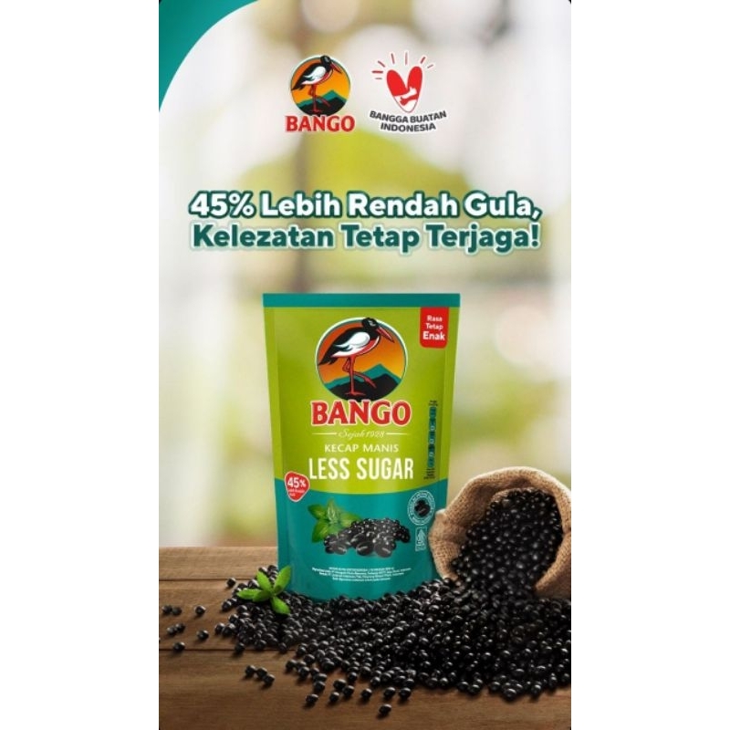 Jual Bango less sugar kecap manis 520ml | Shopee Indonesia