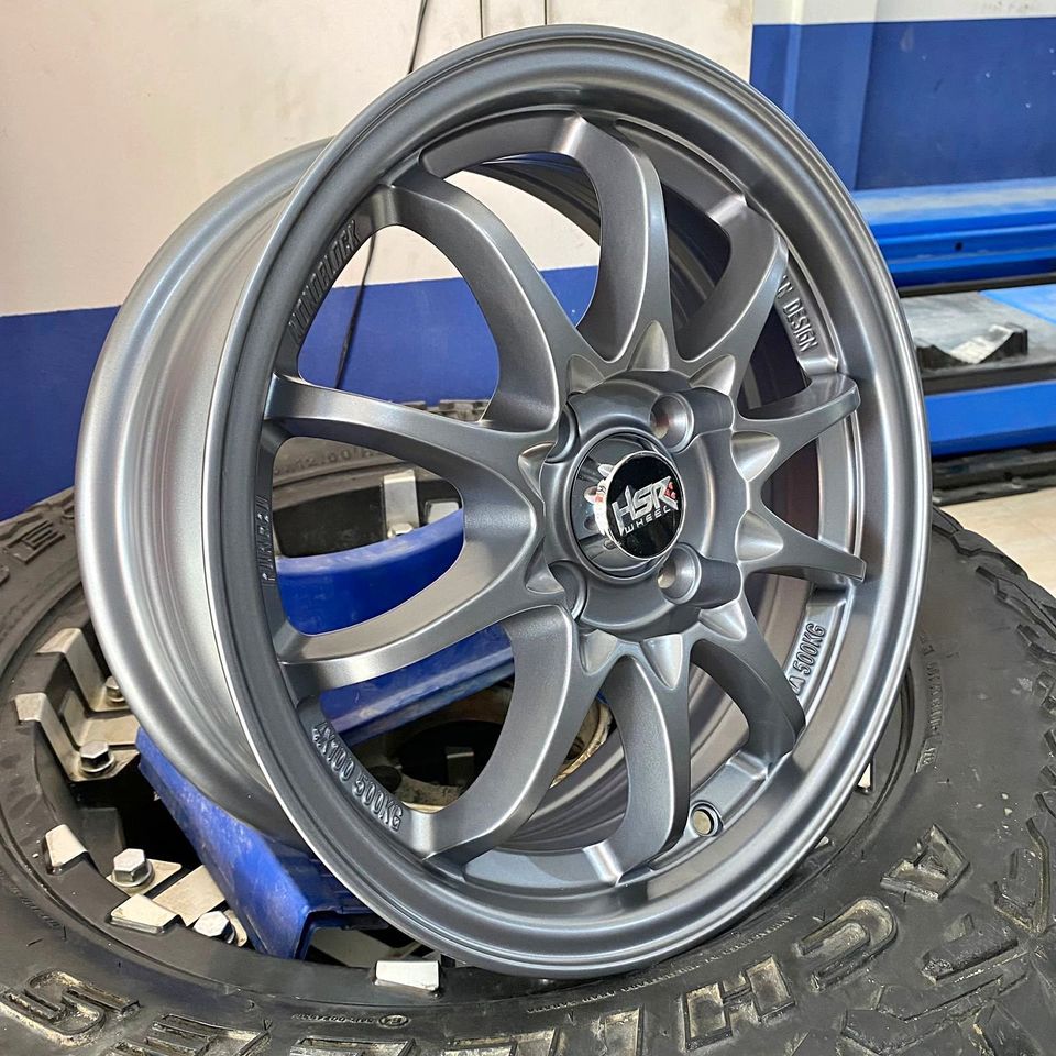 Jual VELG RACING HSR HIROSHIMA R14 LUBANG 4 WARNA GREY | Shopee Indonesia