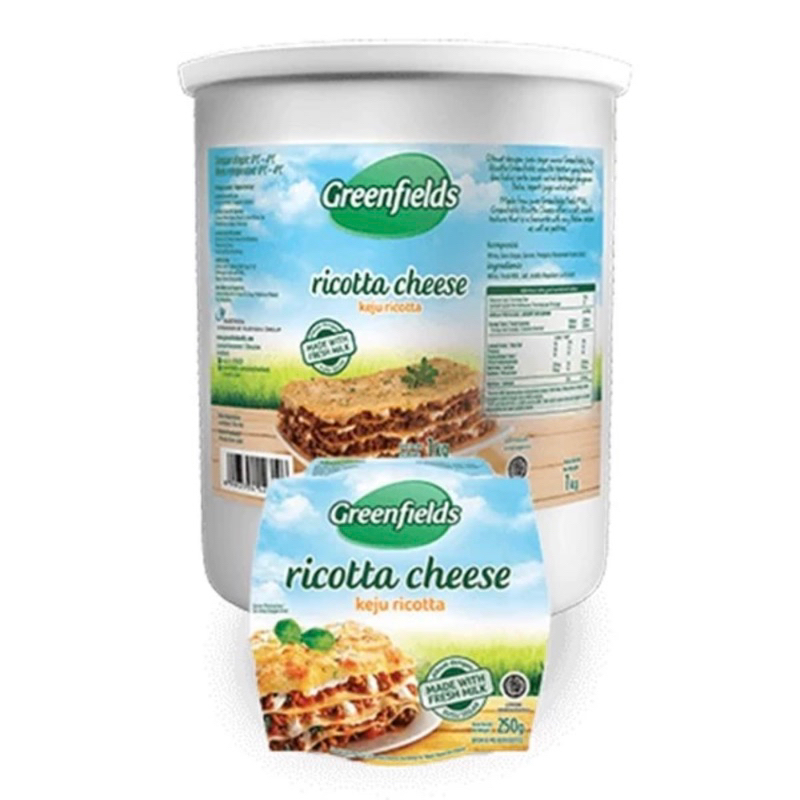 Jual Greenfields Ricotta Cheese 1kg Shopee Indonesia