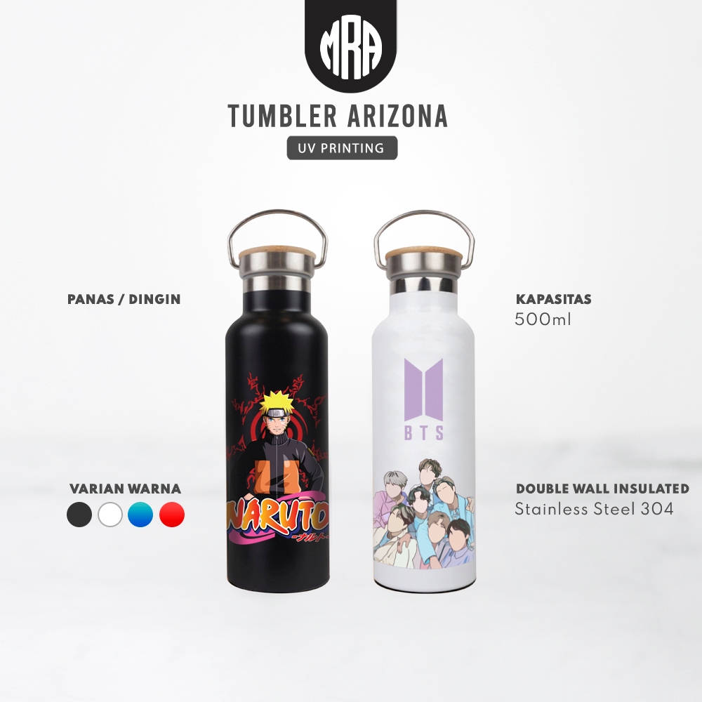 Jual Arizona Custom Nama Tumbler Botol Termos Logo Uv Dtf Shopee Indonesia