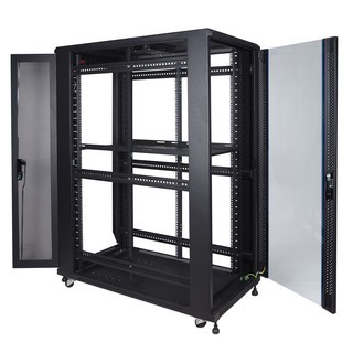 Jual INDORACK IR11527G CLOSE RACK 27U DEPTH 1150MM GLASS DOOR - RACK ...