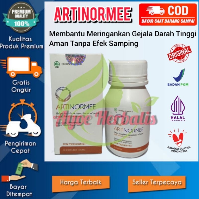 Jual Artinormee Asli 100 Herbal Original Obat Darah Tinggi Hipertensi