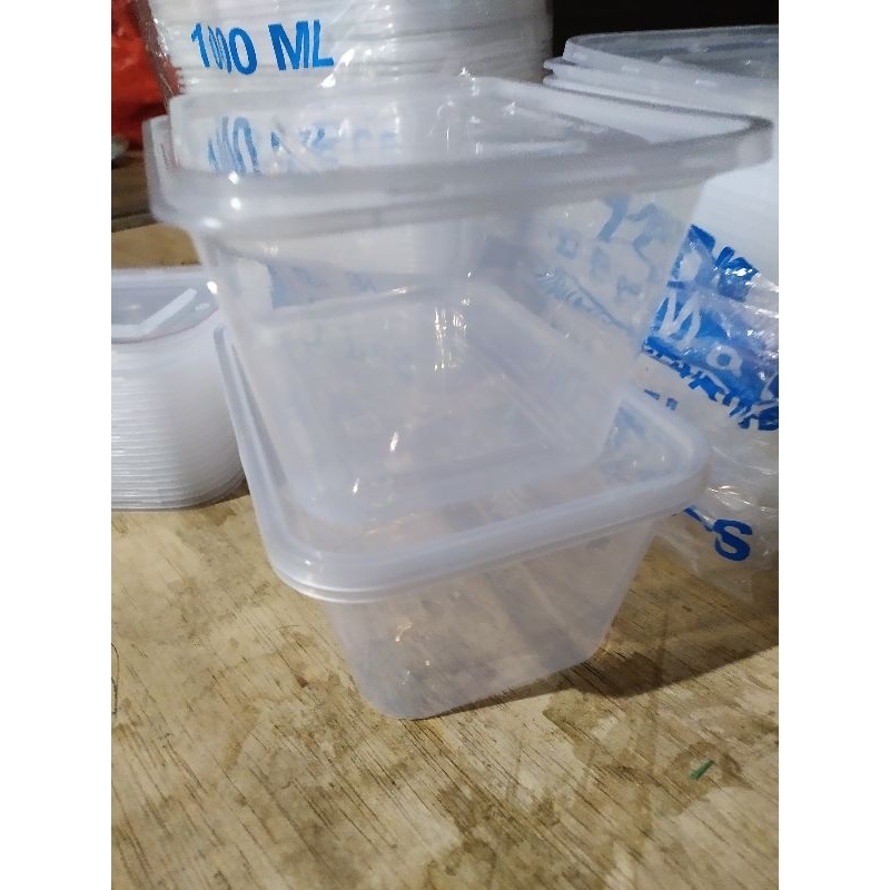 Jual Thinwall 1000 Ml Persegi Panjang I Kotak Makan Plastik Nasi Kue I