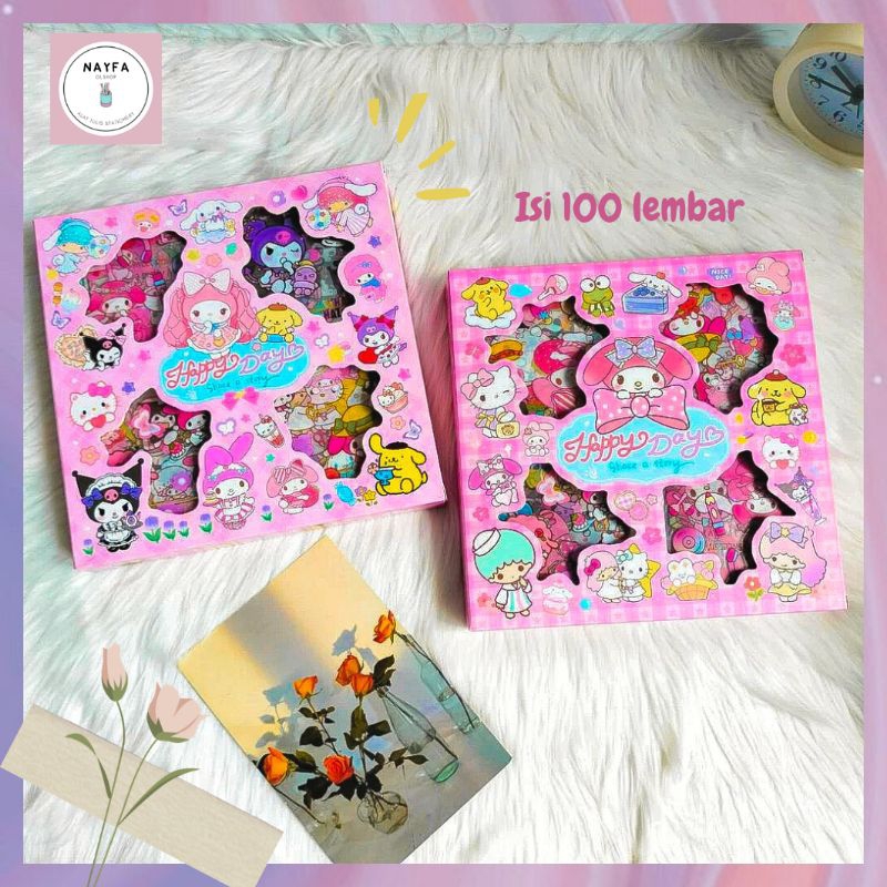 Jual Sticker Box Sanrio Isi Lembar Set Decorative Sticker Gift