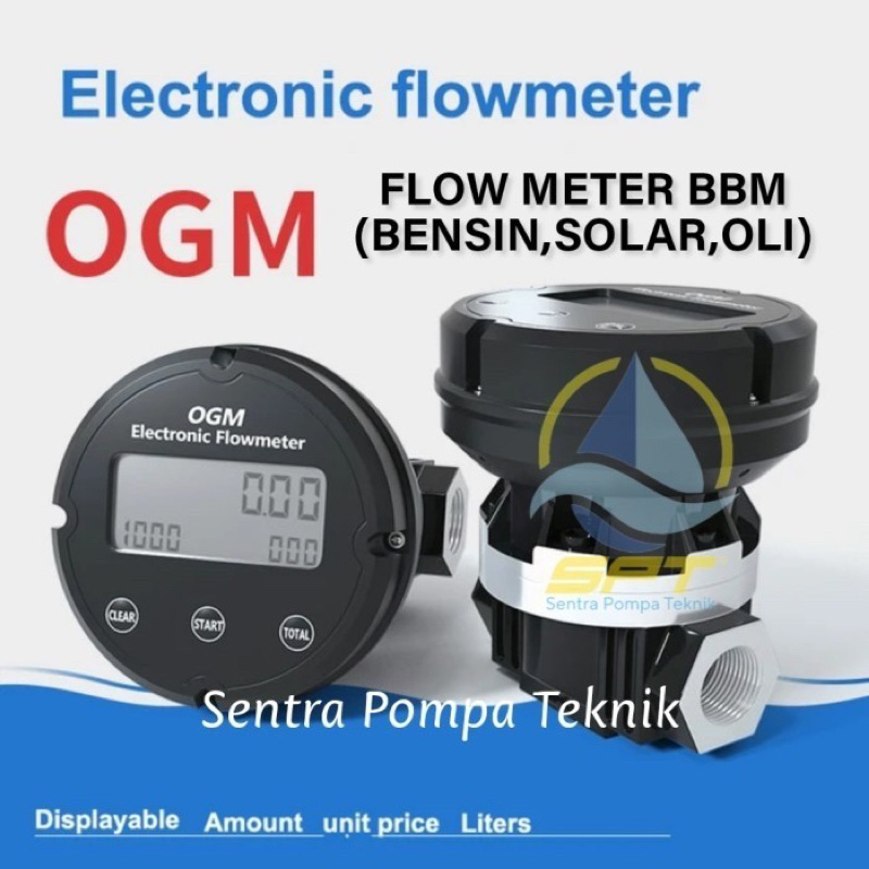 Jual Flow Meter Ogm Digital Inch Oval Gear Electronic Flowmeter Dn Shopee Indonesia