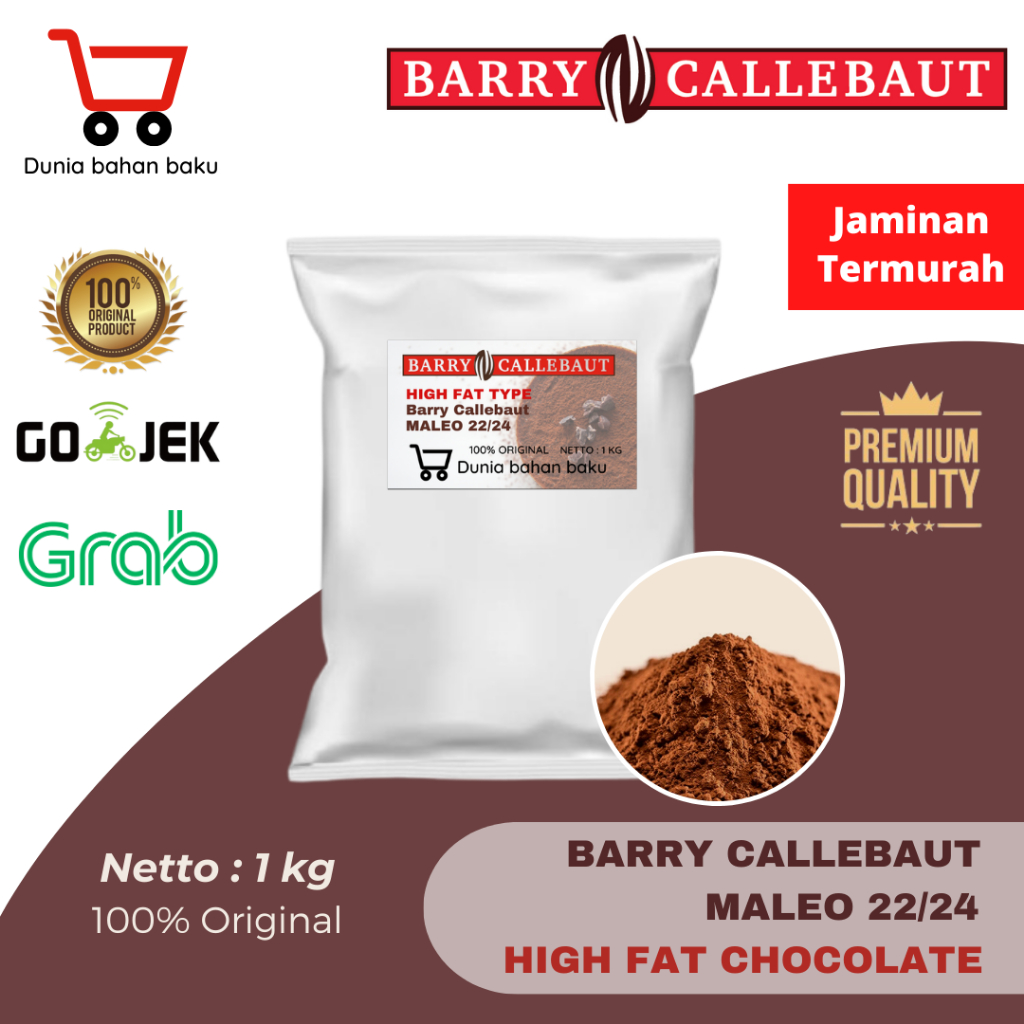 Jual Cocoa Powder Barry Callebaut Bubuk Coklat Tipe Maleo 22 24 High