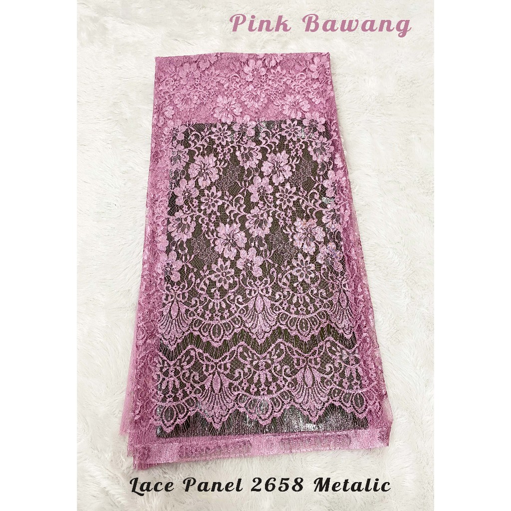 Jual Lace Panel 2658 Metalic 3D- ukuran kain 1,5 x 1,5 m | Shopee Indonesia