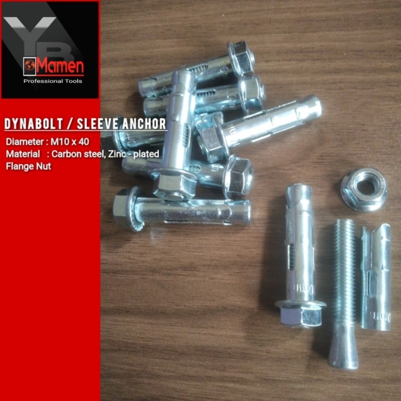 Jual Dynabolt M10x40 / Sleeve Anchor M10x40 galvanis Shopee Indonesia
