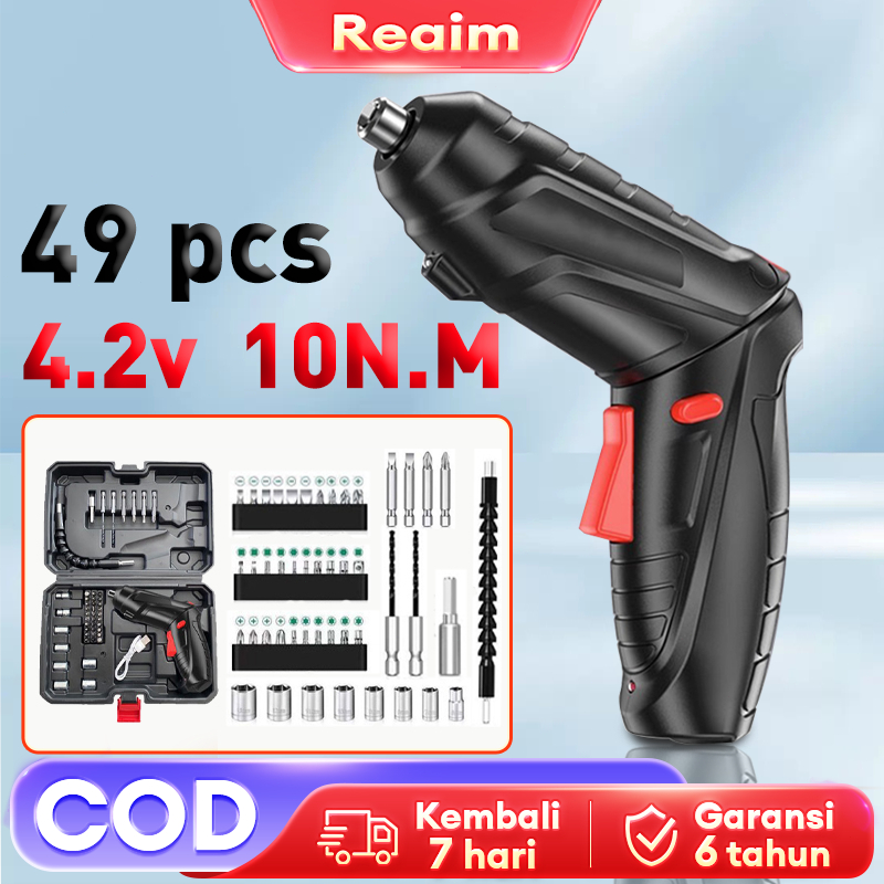 Jual Bor Mini Mesin Cordless Screwdriver 42v Mesin Bor Set 49 Mesin Bor Obeng Baterai Electric 4973