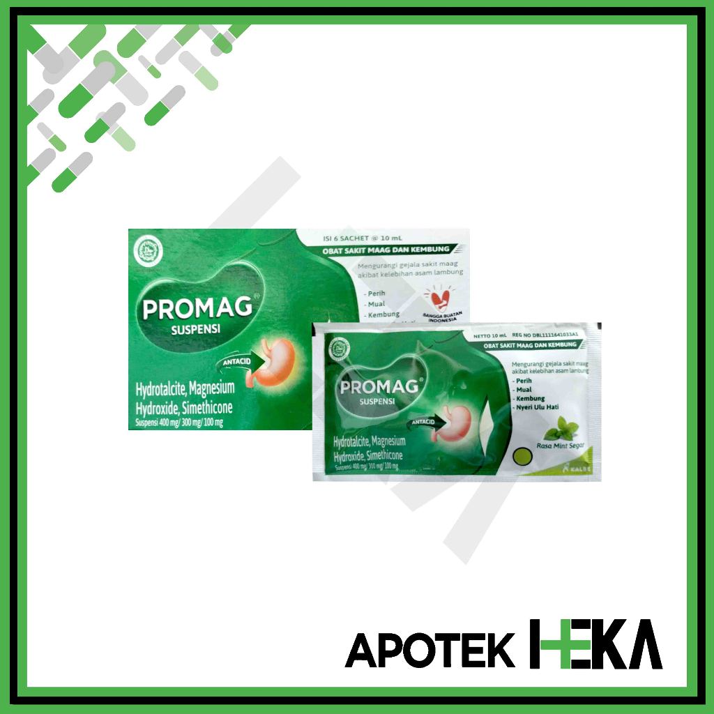 Jual Promag Suspensi Cair Sachet 10 ml Box isi 6 Sachet | Shopee Indonesia