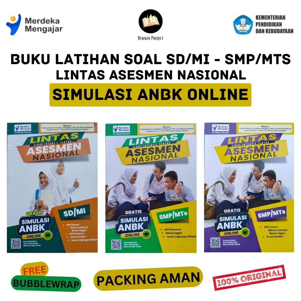 Jual Buku Latihan Soal Ujian - Simulasi ANBK - Lintas Asesmen Nasional ...