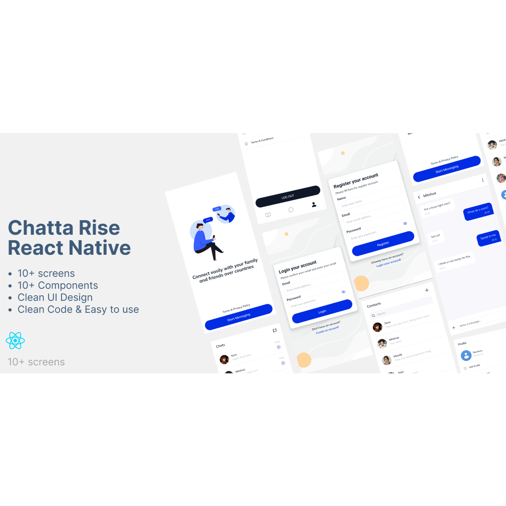 Jual ChattaRise - React Native Chatting App Template | Shopee Indonesia