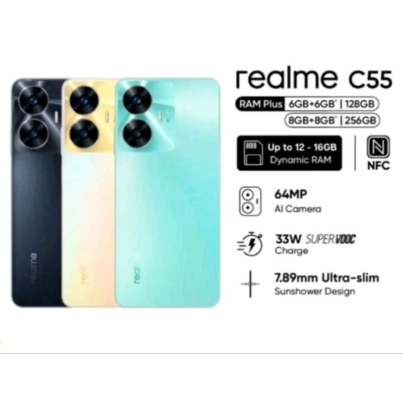 Jual HP REALME C55 6/128 GB | 8/256GB | Shopee Indonesia
