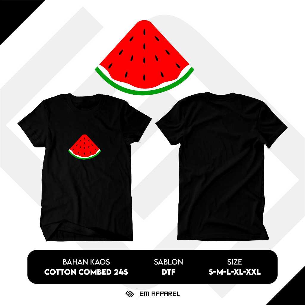 Jual Kaos semangka palestina / kaos viral semangka free palestine