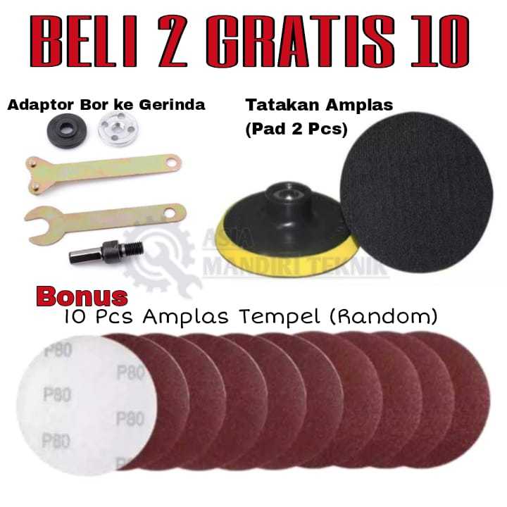 Jual Bisa Cod New Promo Paket Pad Poles Tatakan Amplas Pcs Amplas