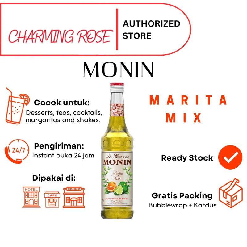 Jual Monin Marita Mix Syrup 700ml Sirup Campuran Minuman | Shopee Indonesia