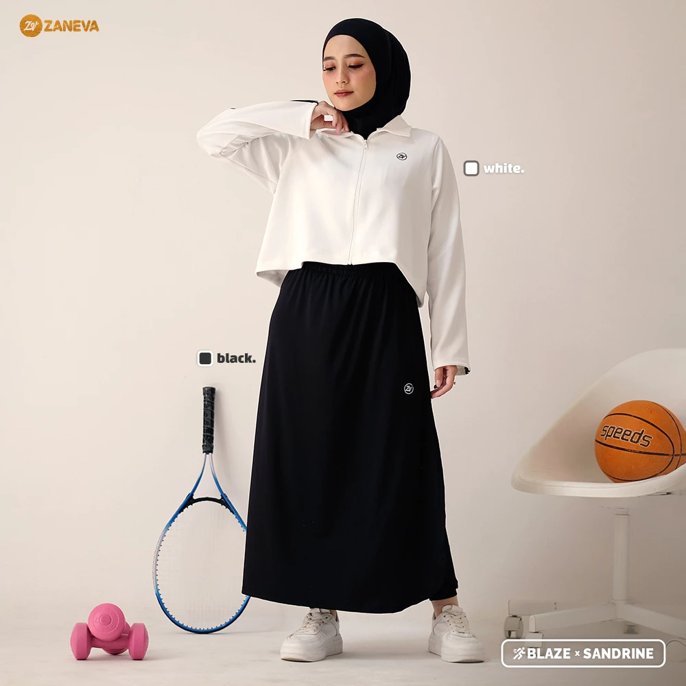 Stelan Olahraga Wanita Blaze Outer Crop Sporty dan Nyaman Blaze X Inara