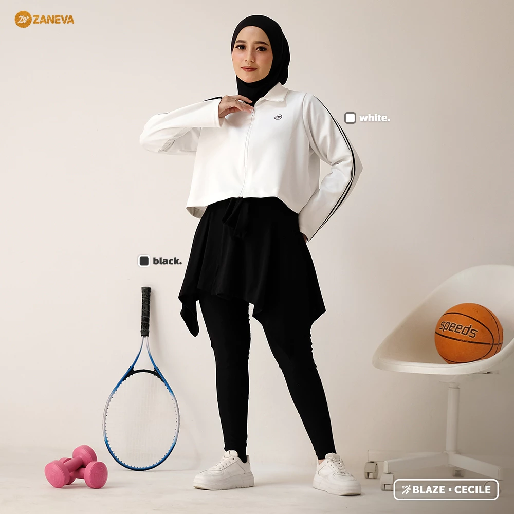 Stelan Olahraga Wanita Blaze Outer Crop Sporty dan Nyaman Blaze X Inara