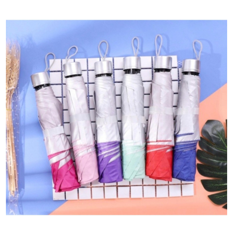 Jual [RANDOM] Payung Lipat Lapis Silver Polos | Shopee Indonesia