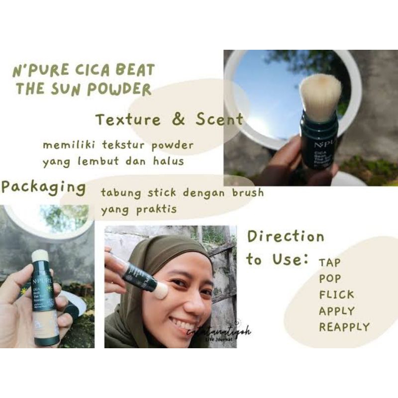 Jual NPure SPF Powder Sunscreen Reapply Shopee Indonesia