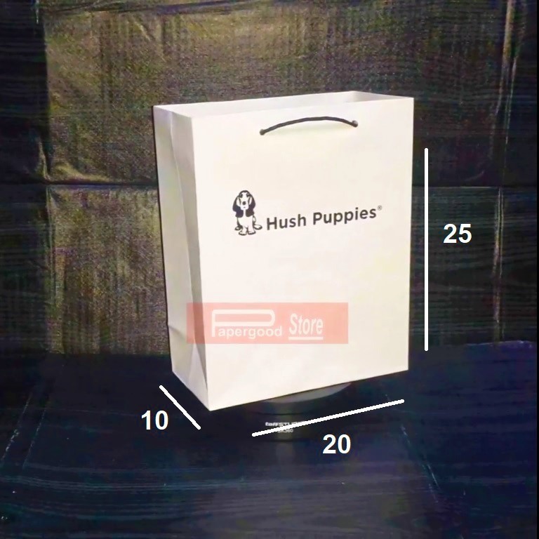 Jual Paper bag Hush Puppies premium 20 x 25 x 10 small | Shopee Indonesia