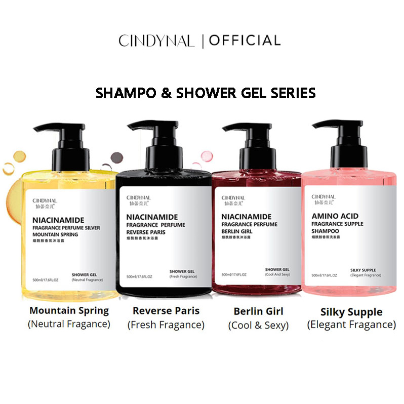 Jual [BPOM] Shower Gel CINDYNAL NIACINAMIDE Body Wash Brightening with