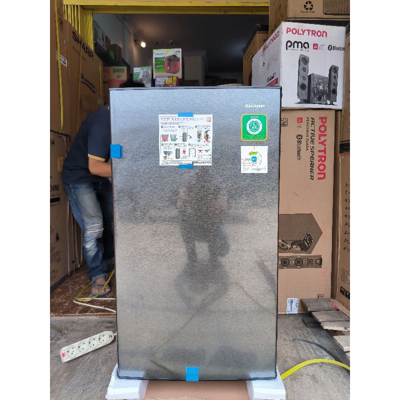 Jual kulkas Sharp 1 pintu kulkas Sharp 162mnhs bergaransi resmi