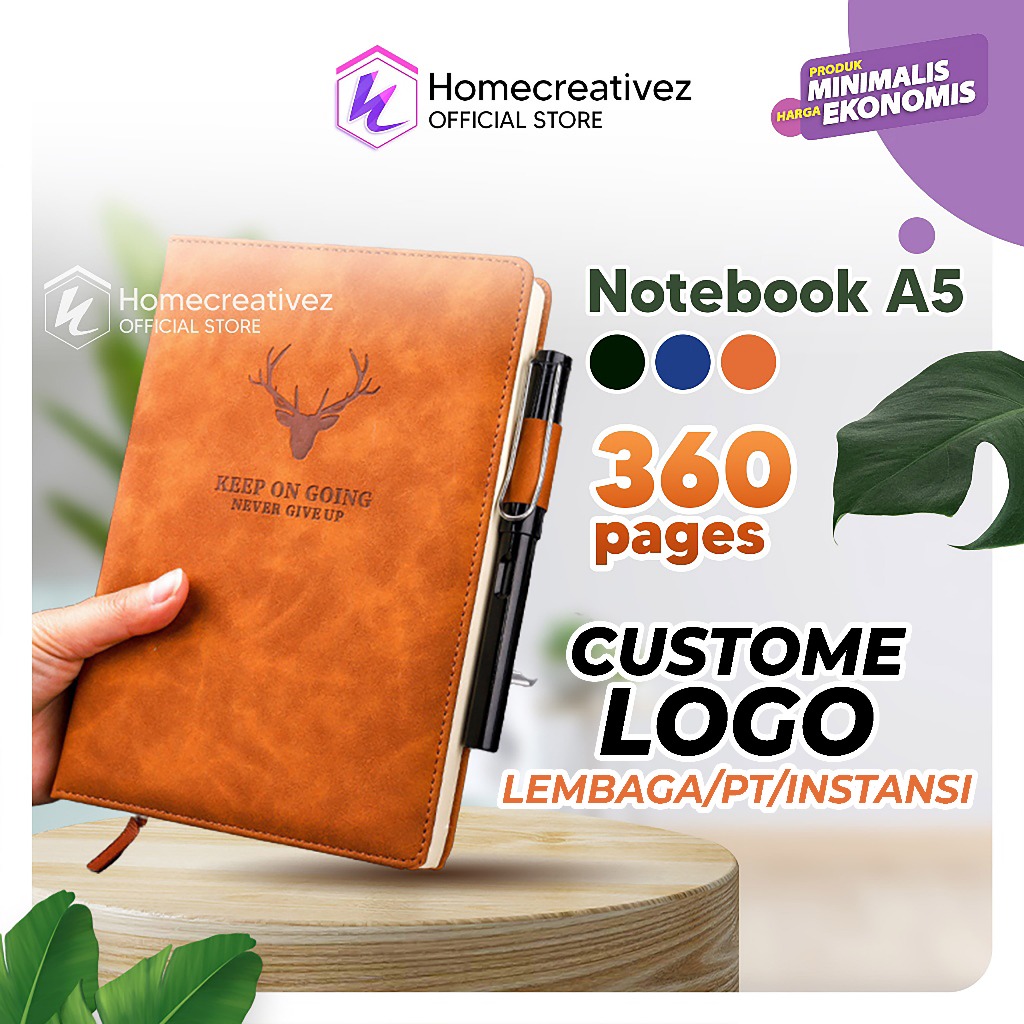 Jual PROMO Notebook A5 Buku Catatan Kerja Notebooks Cover Kulit Buku