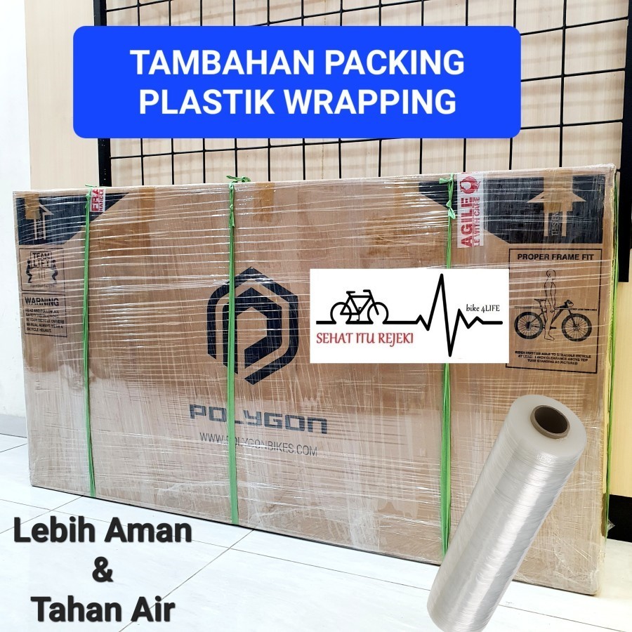 Jual TAMBAHAN PACKING PLASTIK WRAPPING FULL UNTUK SEPEDA (KARGO ...