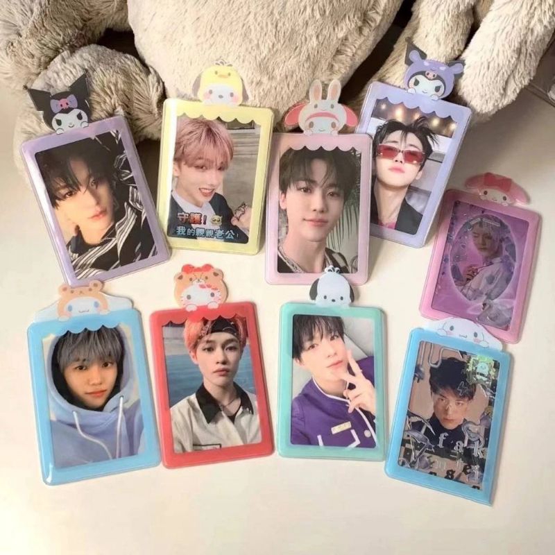 AOZUO 100 Stück Photocard Sleeves - Kpop Sammelkarten Hüllen 61x88 Mm Mit Laser Design