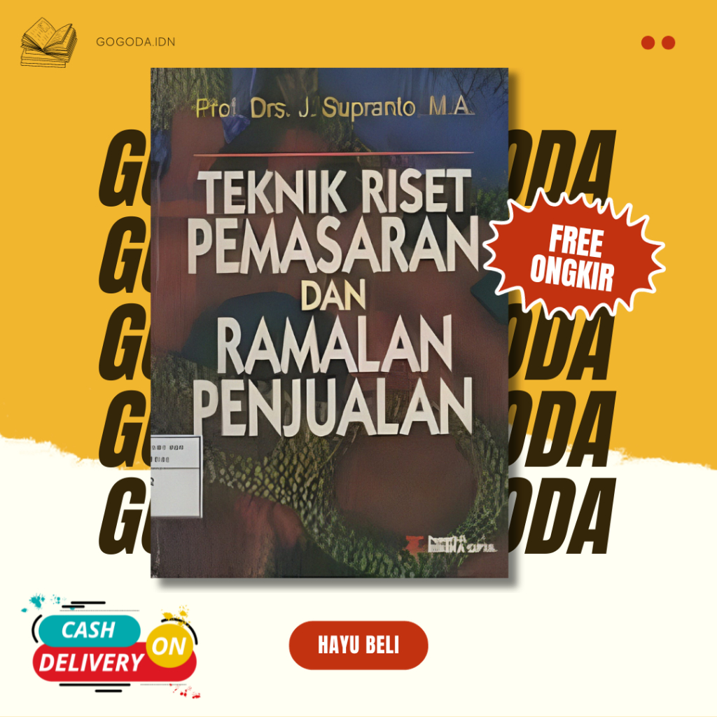 Jual Buku Teknik Riset Pemasaran Dan Ramalan Penjualan - Rineka Cipta ...