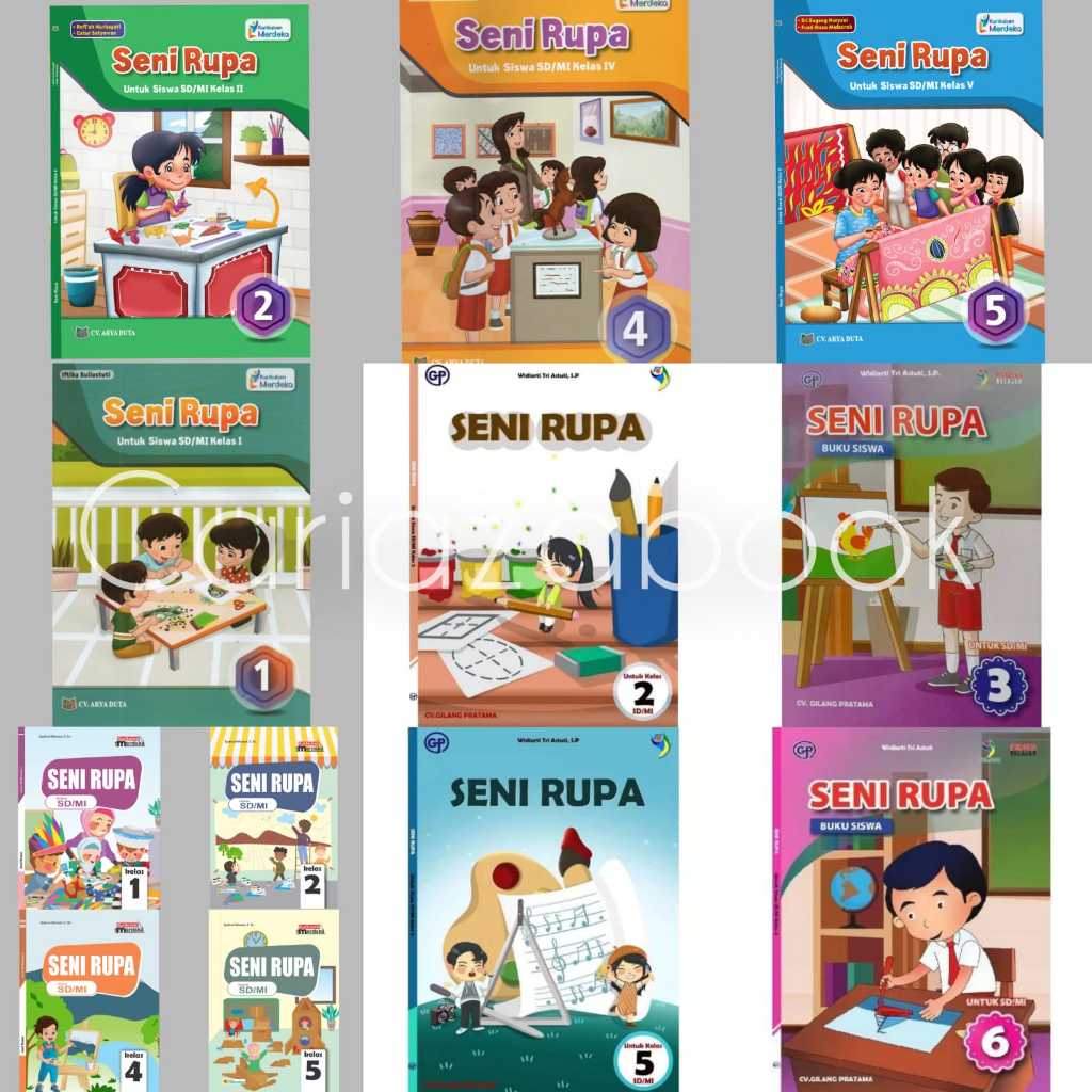 Jual harga satuan SENI RUPA KURIKULUM MERDEKA Original Penerbit Ful ...