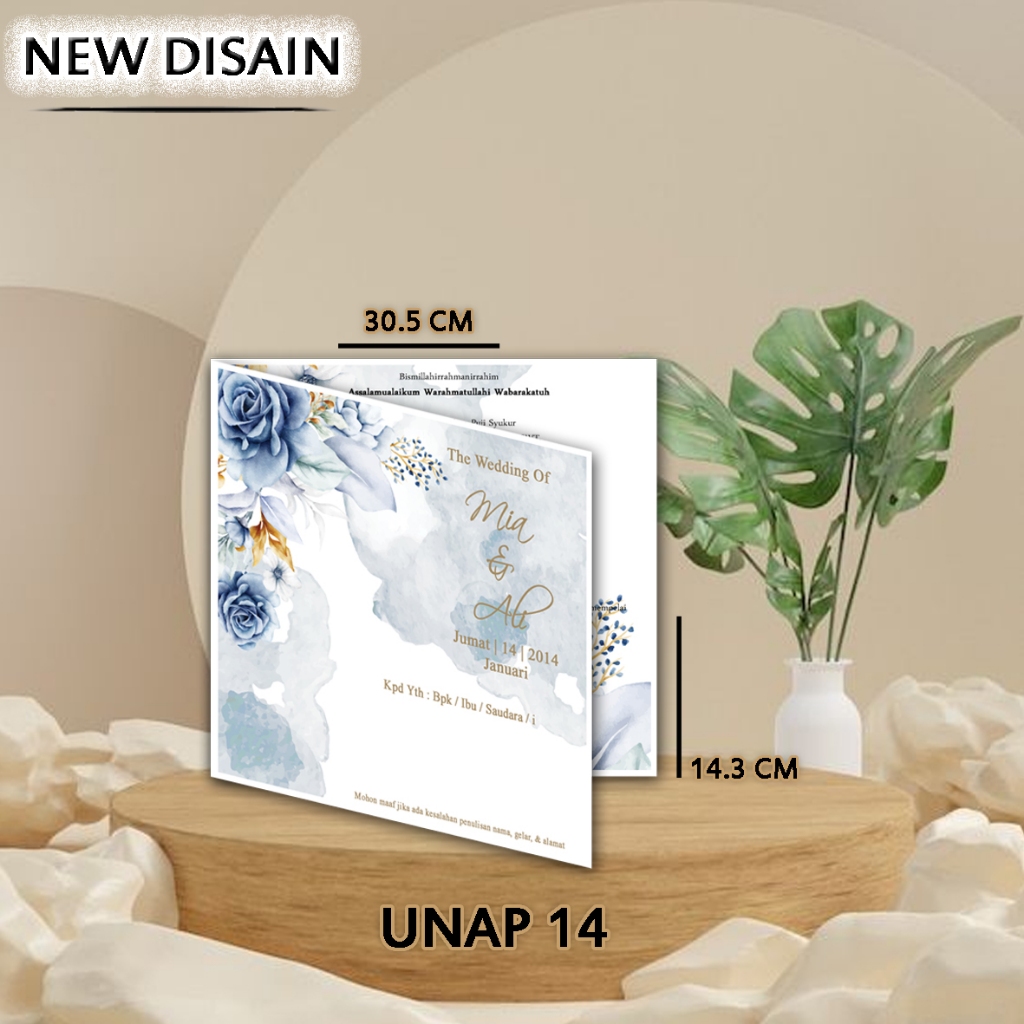 Jual UNAP 14 UNDANGAN PERNIKAHAN UNDANGAN NIKAH WEDDING CARD KERTAS ...