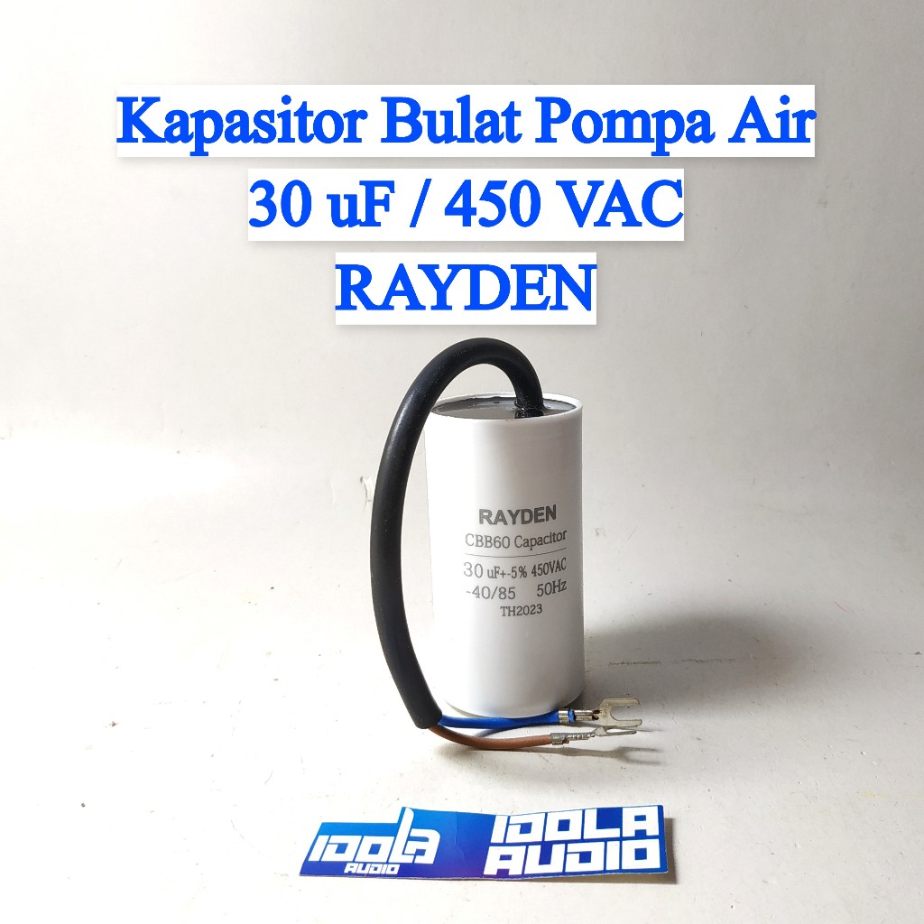 Jual Kapasitor Bulat Pompa Air Uf Vac Rayden Kapasitor Bulat Uf Vac Shopee