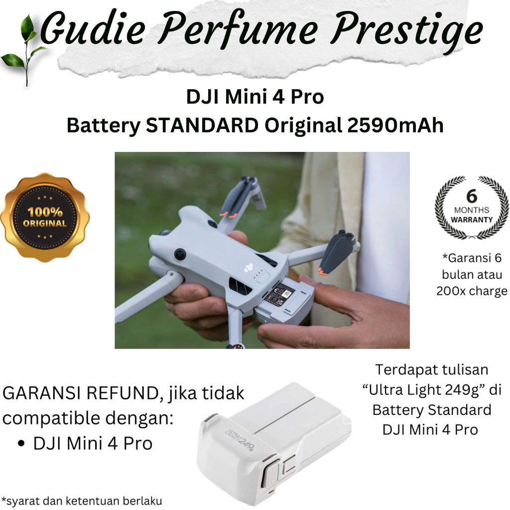 Jual Battery DJI Mini 4 Pro STANDARD Baterai 2590mAh Intelligent Flight ...