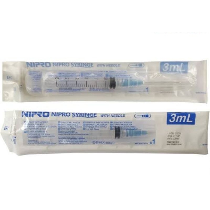 Jual Nipro Syringe 3cc/ml | Shopee Indonesia