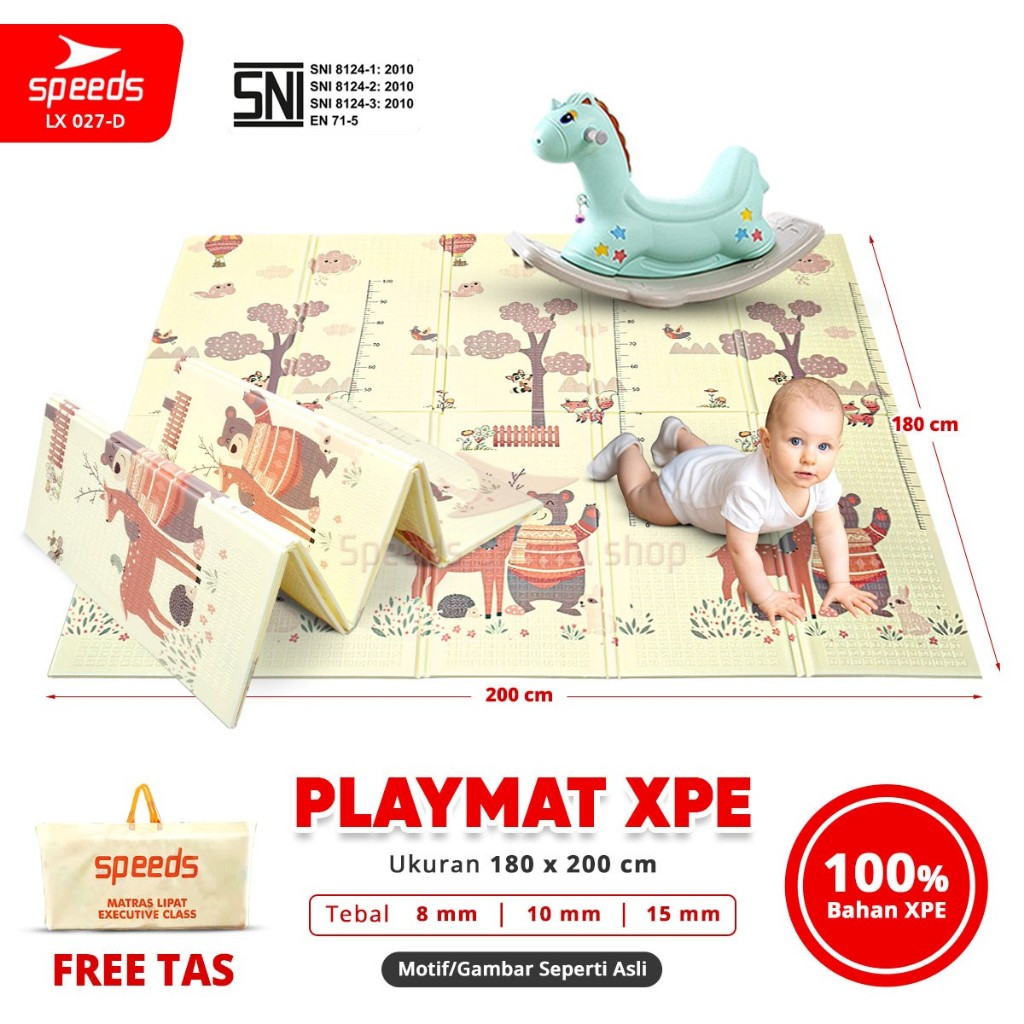 Jual SPEEDS SNI I Playmat Bayi Karpet Lipat Playmat Foldable Bayi