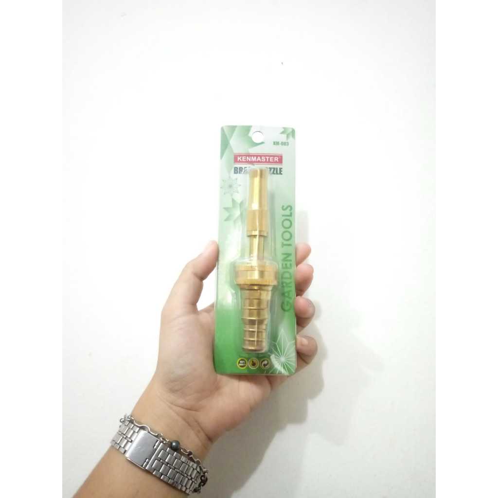 Jual Kenmaster Brass Nozzle Hose Nozzle Semprotan Kuningan Inch