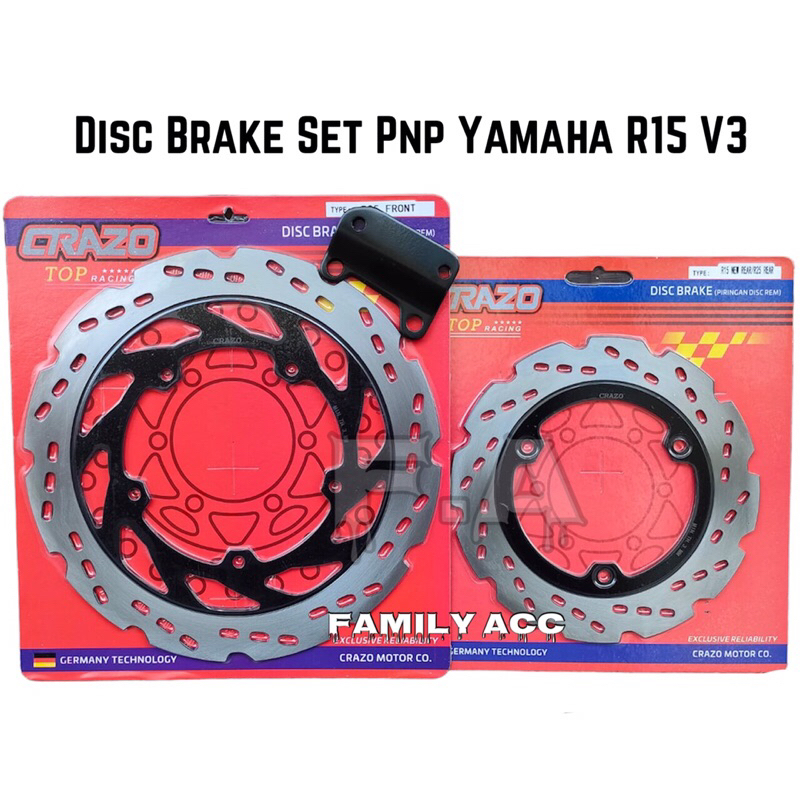 Jual Piringan Cakram Set Depan Belakang Variasi Black Edition Pnp ...