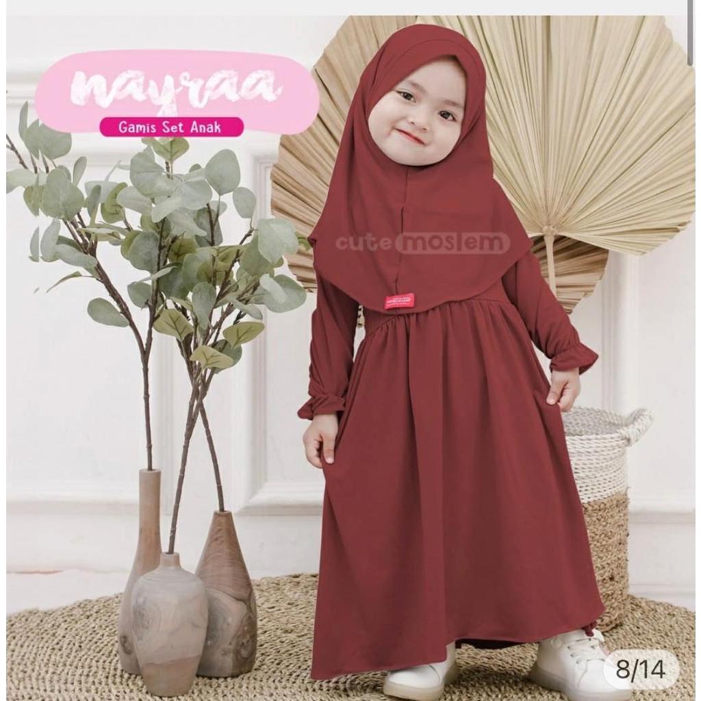 Jual NAYRA SETT/MOESLIM ANAK/MOESLIM TERBARU/UKURAN SML | Shopee Indonesia