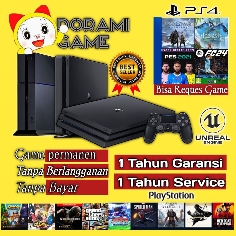 PS4 500GB full games PERMANEN OFFLINE Versi TerUPDATE Tanpa berlangganan