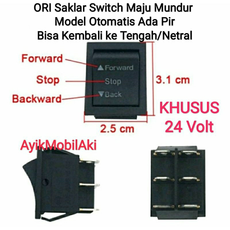 Jual ORI Saklar Switch Model Otomatis Ada Pir Bisa Kembali ke Tengah ...