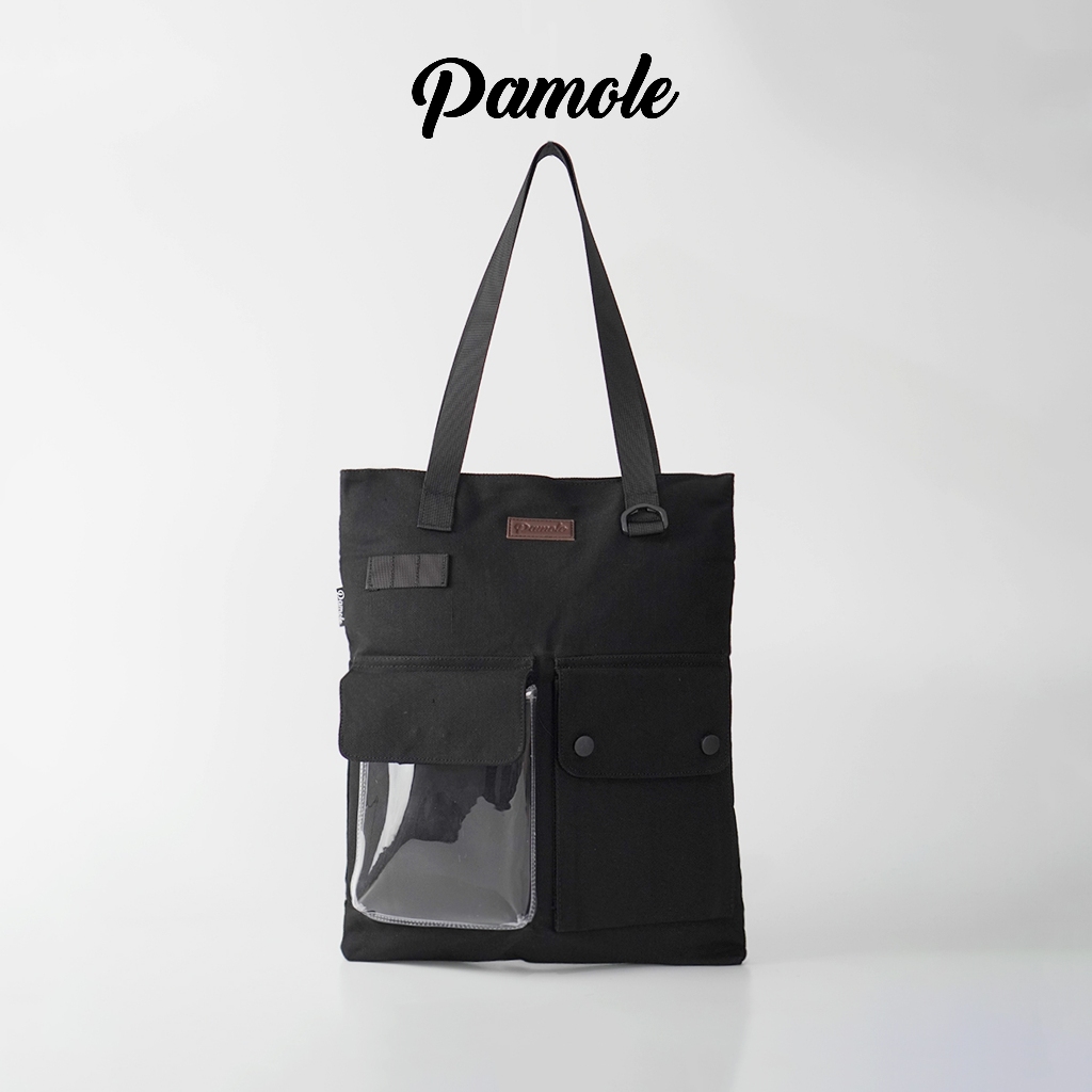 Jual Pamole - Totebag Bahan Kanvas Penutup Resleting - Carry Series ...
