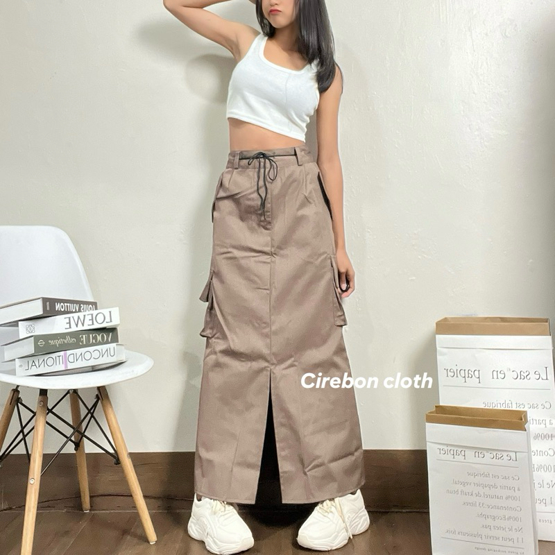 Jual Cirebon cloth - Kienzy Cargo Skirt - Rok cargo Korean style - Rok ...
