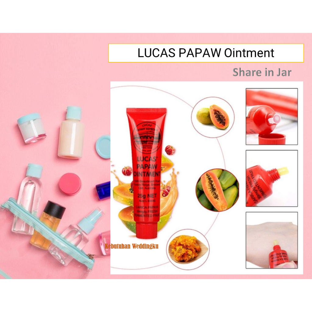 Lucas Papaw Carica Papaya Fresh Fermented Fruit Ointments 6pcs